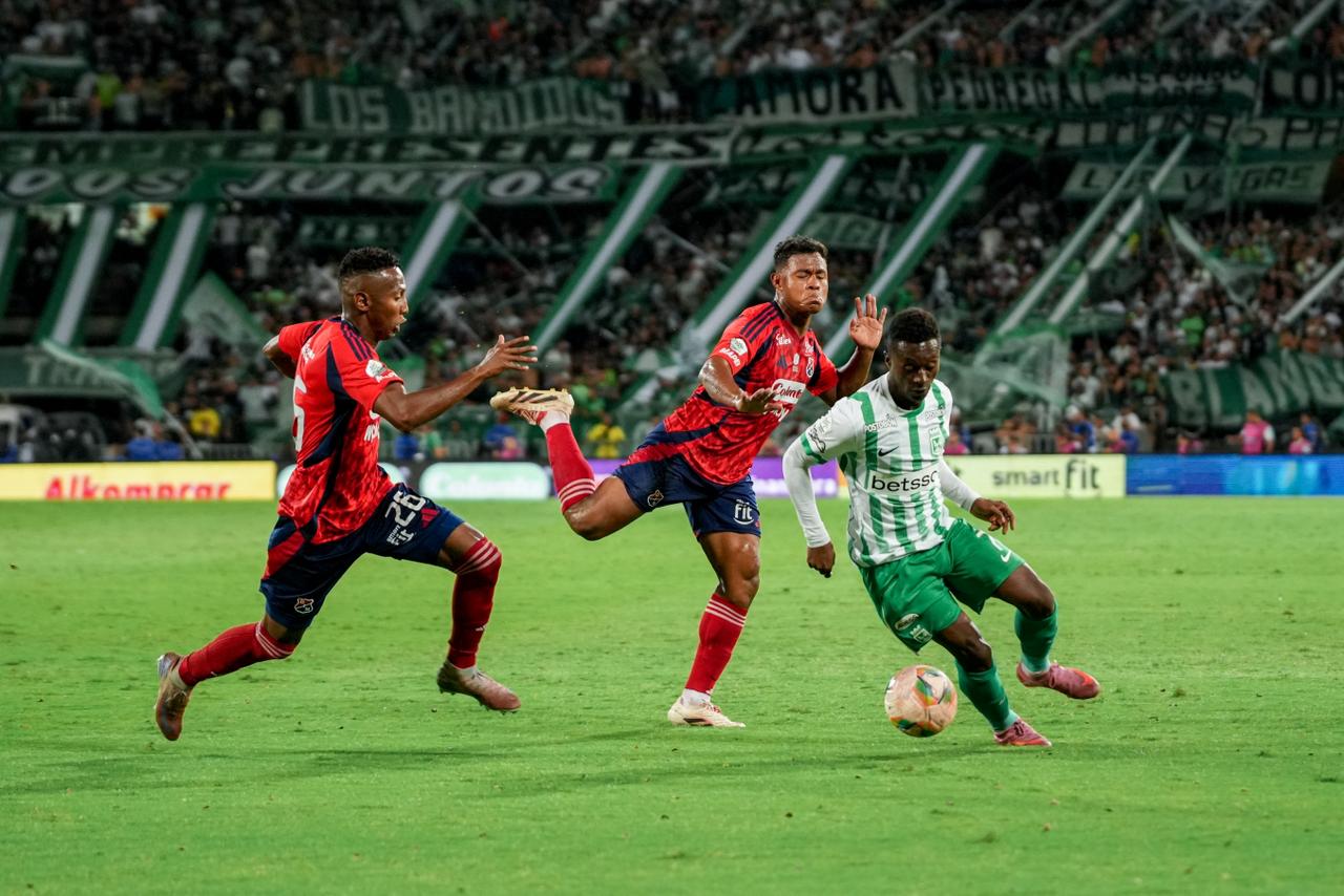 Independiente Medellín y Atlético Nacional igualaron 0-0 por la fecha 2 de los cuadrangulares. Foto: David Jaramillo/ Colprensa.