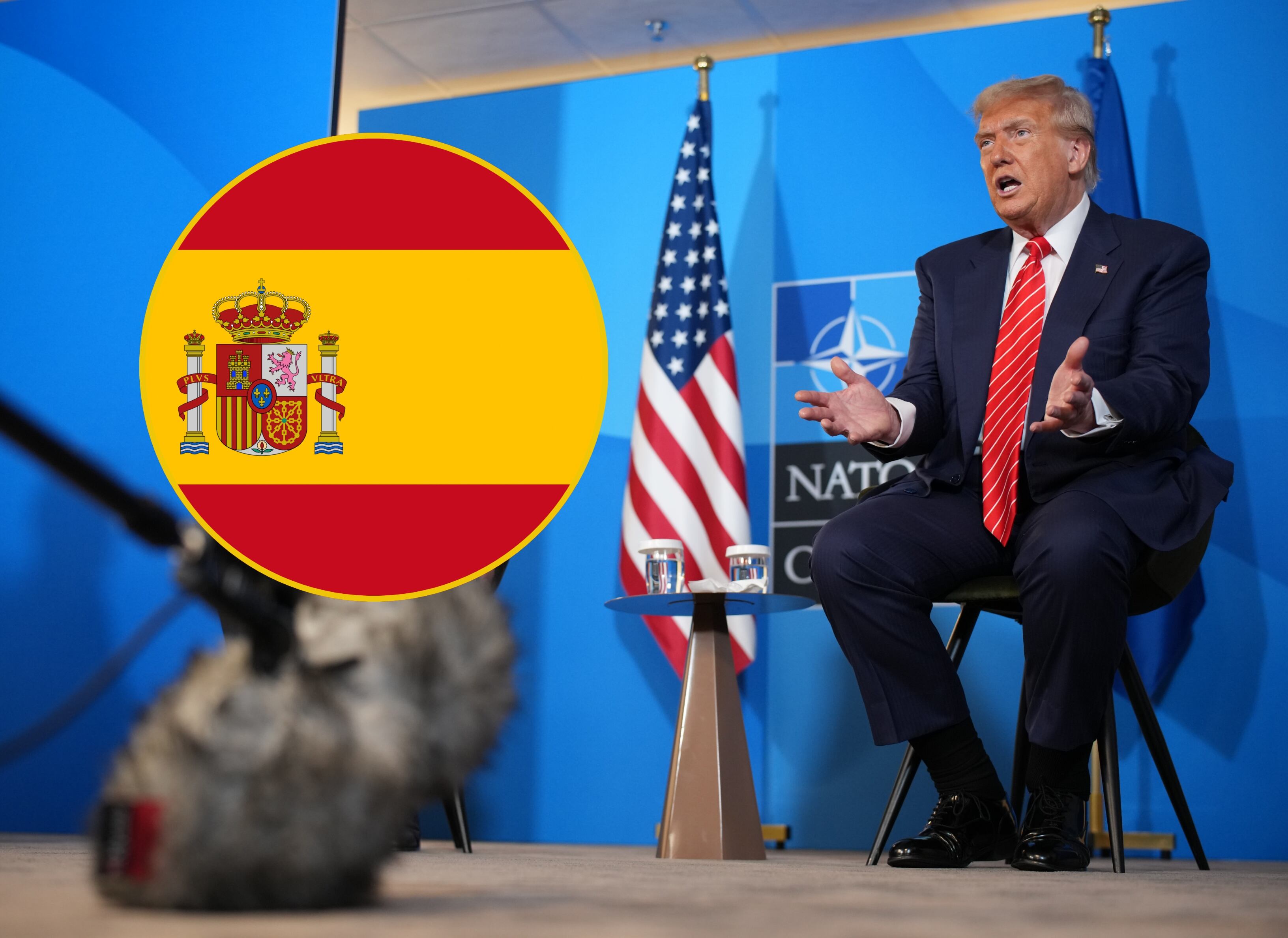 Donald Trump en la cumbre de la OTAN. FOTO: Andrew Harnik/Getty Images