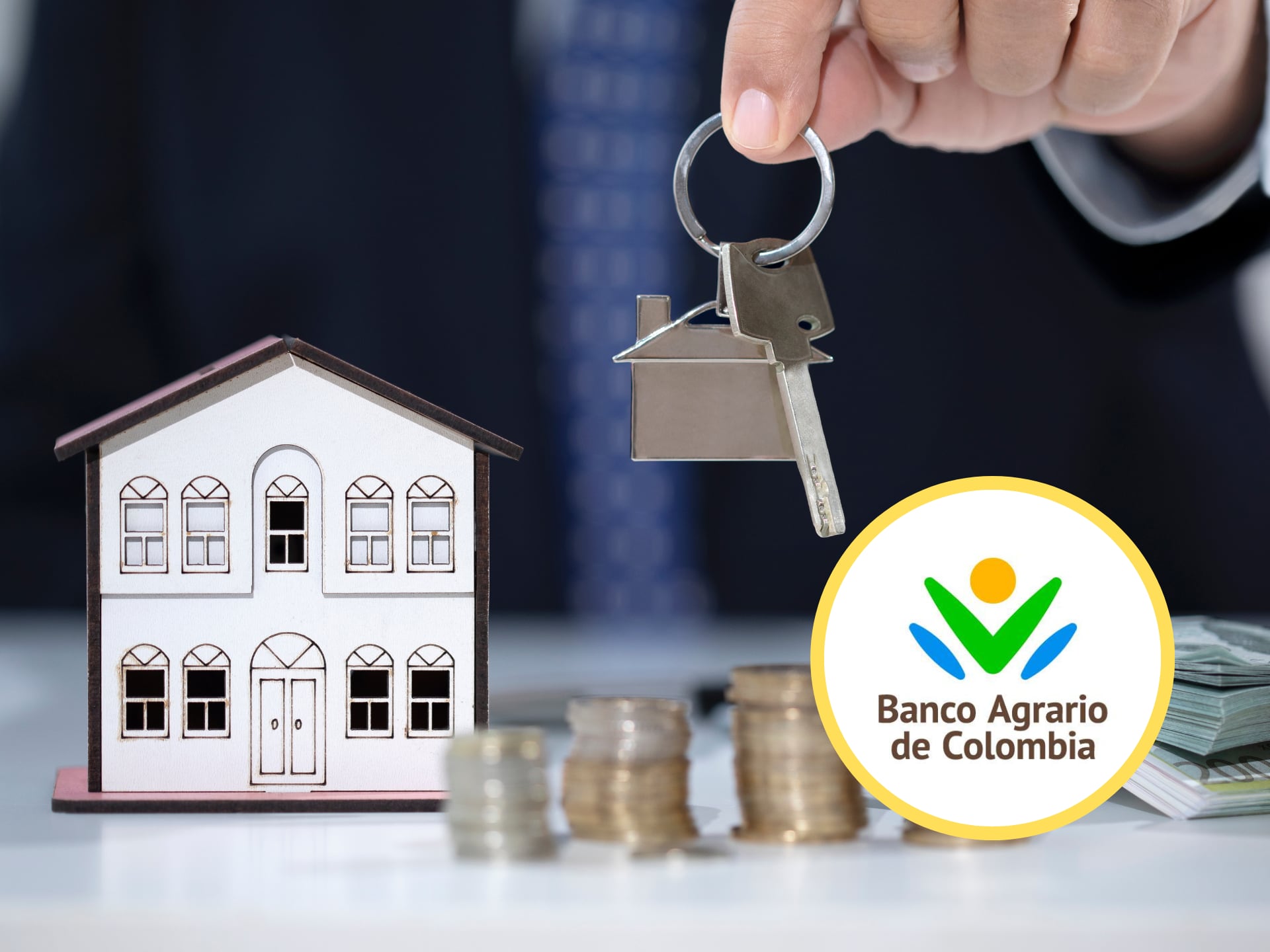 Crédito de vivienda junto al logo del Banco Agrario de Colombia (GettyImages / redes sociales)