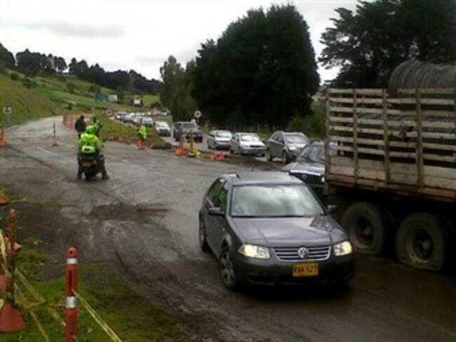 Vías de Boyacá, afectadas por el paro. Foto: W Radio