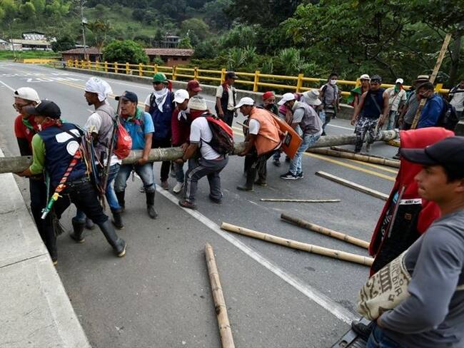 Marco Albeiro Gutiérrez, alcalde del municipio de Páez, pidió recursos económicos o víveres para apoyar la minga que se realiza en el Departamento. Foto: Getty Images