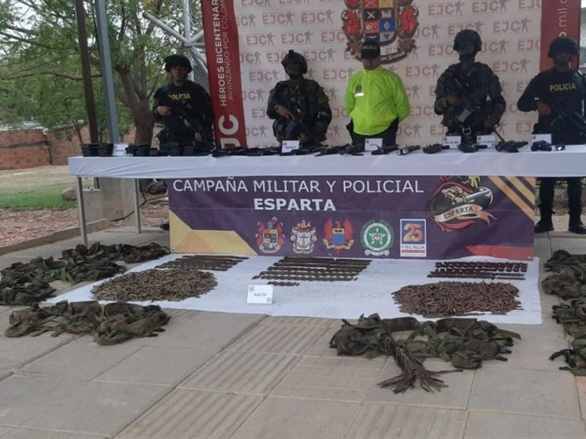 Autoridades ubican arsenal de guerra de ‘Los Pelusos’ en Norte de Santander