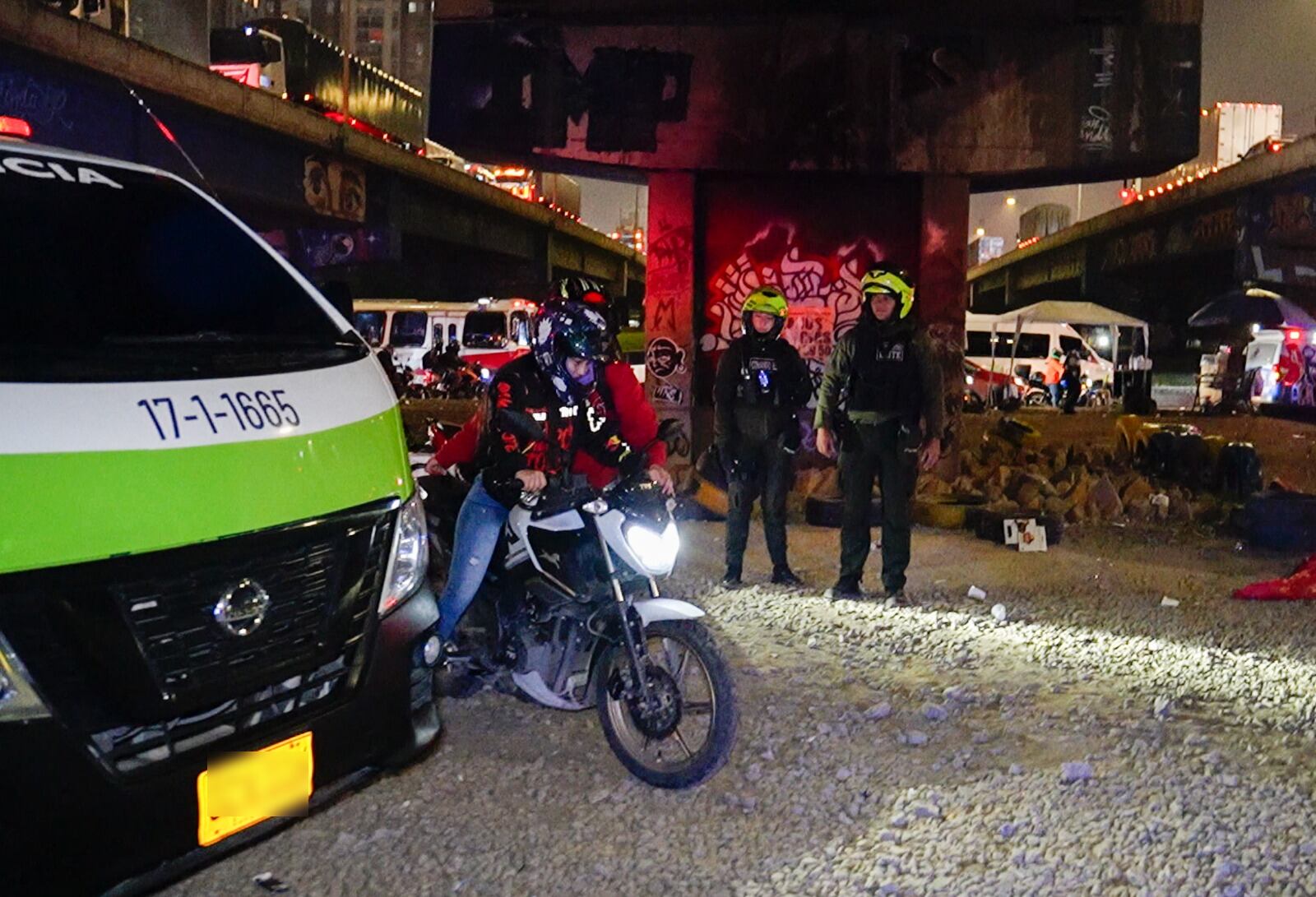Operativo contra piques en Autopista Sur de Bogotá. Foto: Secretaría de Seguridad