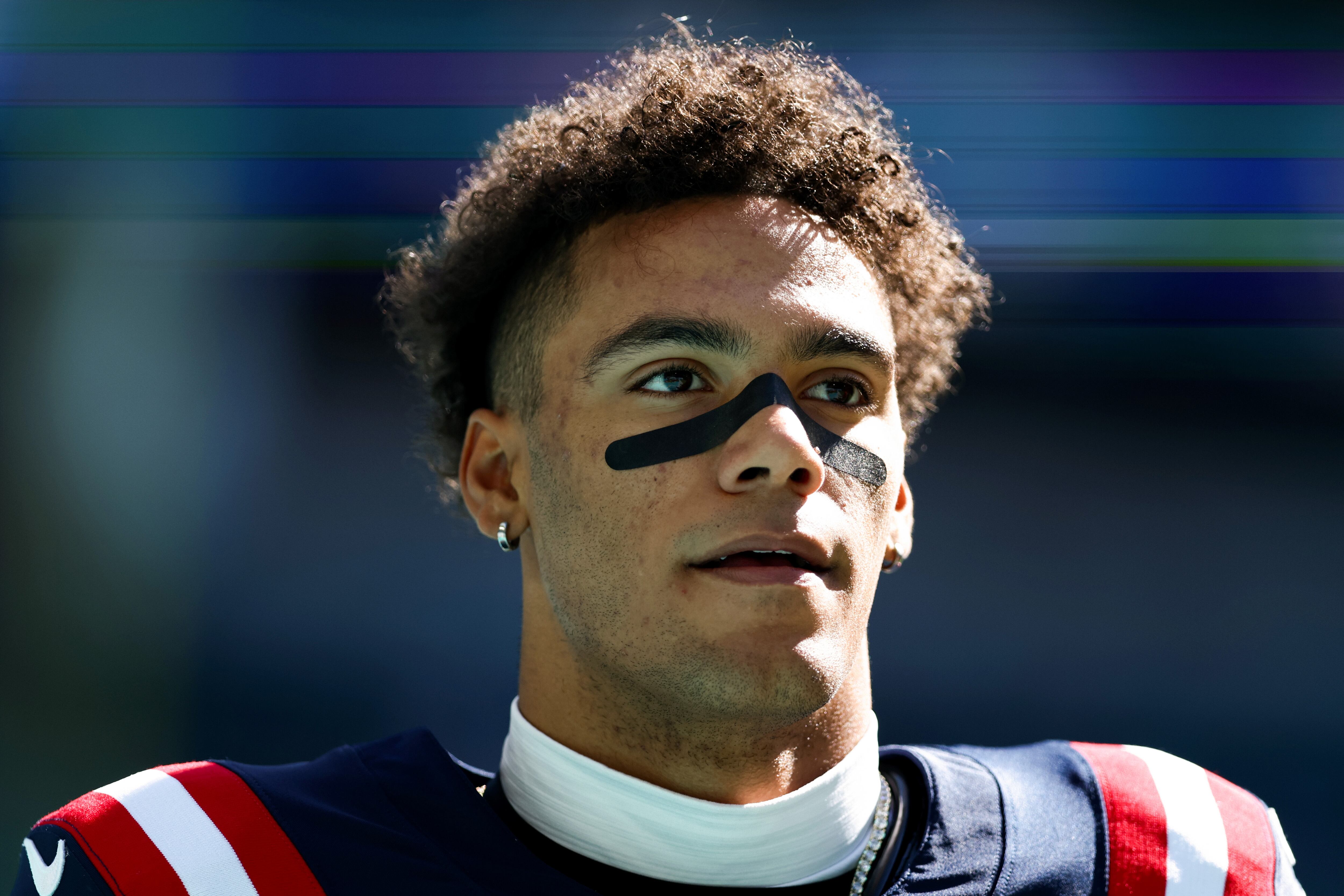 Christian Gonzalez, colombiano del New England Patriots. (Photo by Megan Briggs/Getty Images)