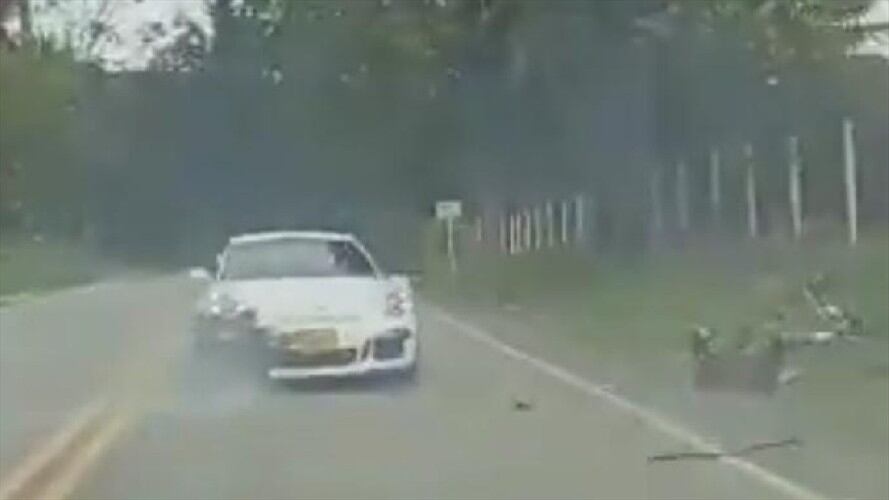 Accidente de tránsito. Foto: Tomada del video.