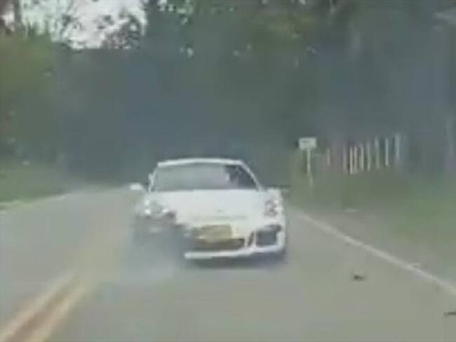 Accidente de tránsito. Foto: Tomada del video.