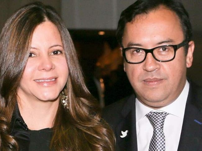 Alfonso Prada y su pareja Adriana Barragán. Foto: Créditos: Juan Diego Buitrago / EL TIEMPO