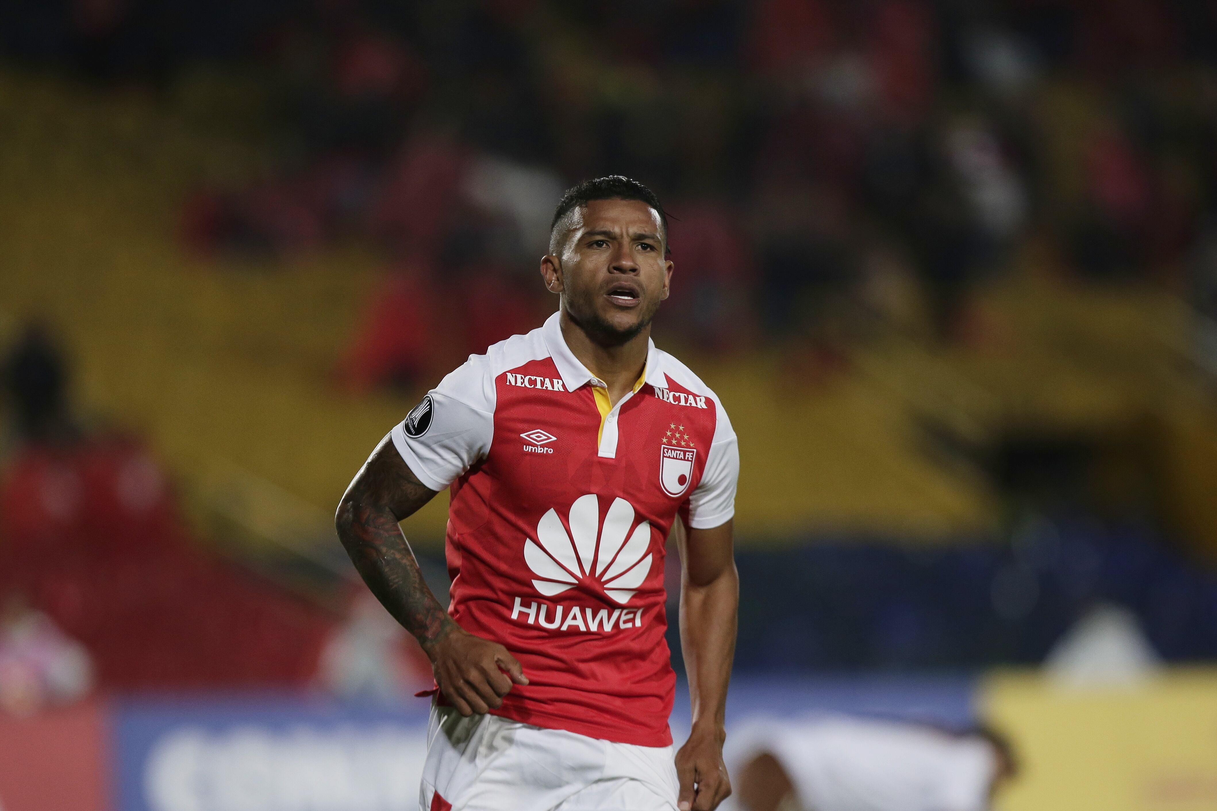 Wilson Morelo, en su paso por Independiente Santa Fe