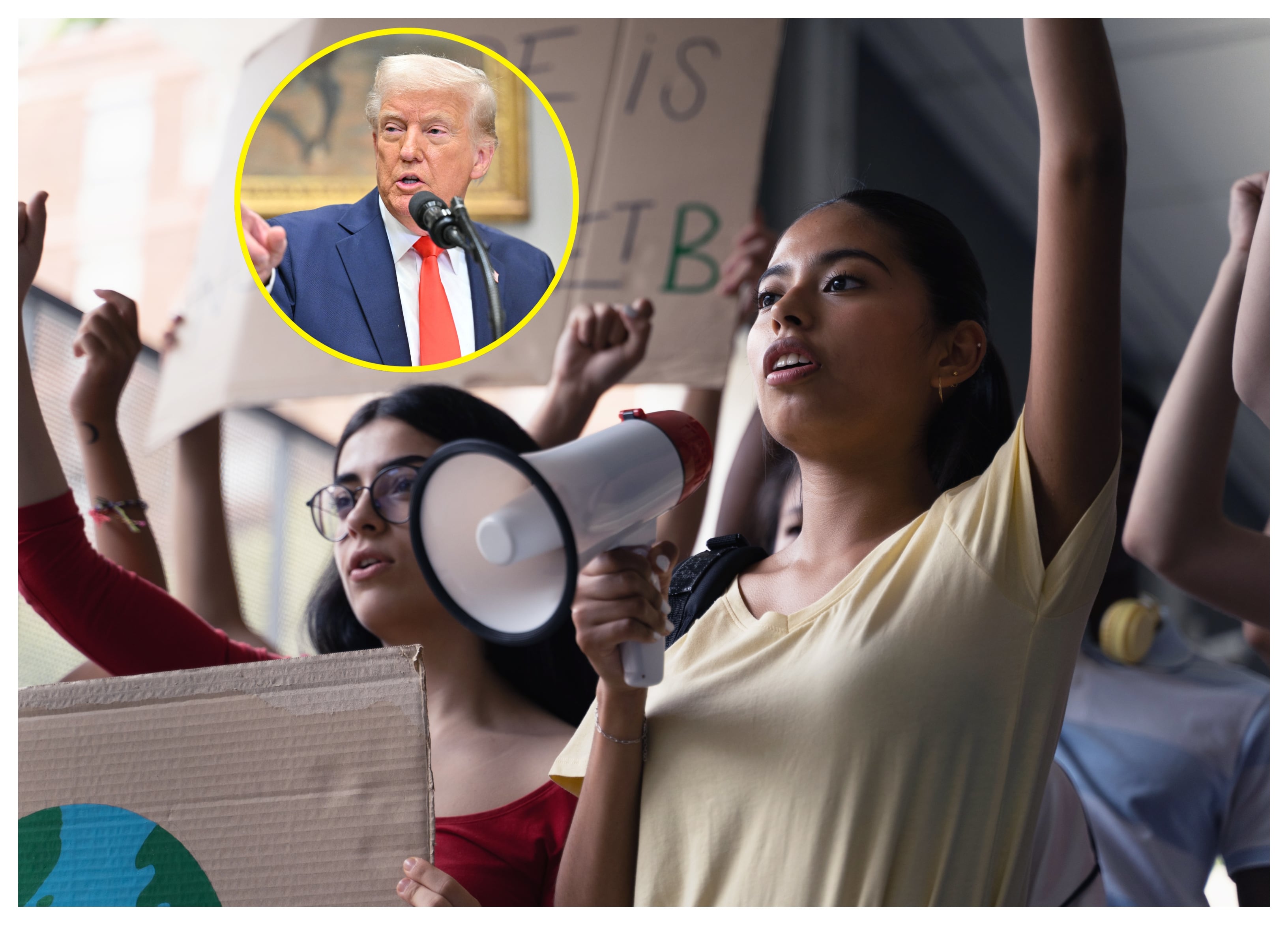 Imagen de referencia de protesta estudiantil. FOTO: Tamia Cotacachi.