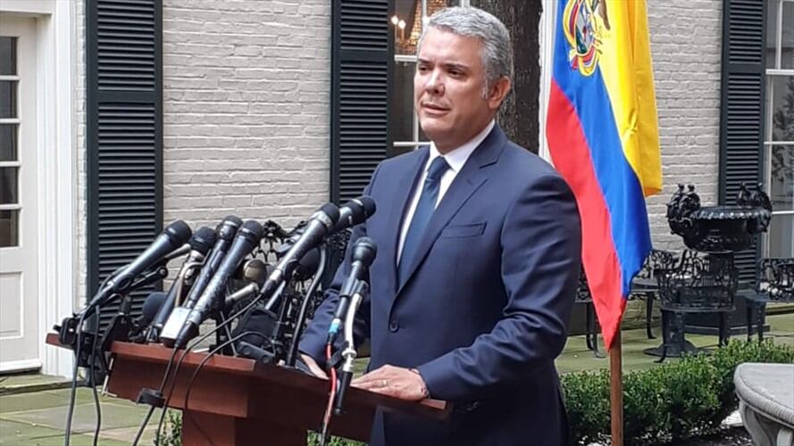 Presidente Duque niega que haya enviado delegados a acercamientos con ELN. Foto: Oriana Garcés