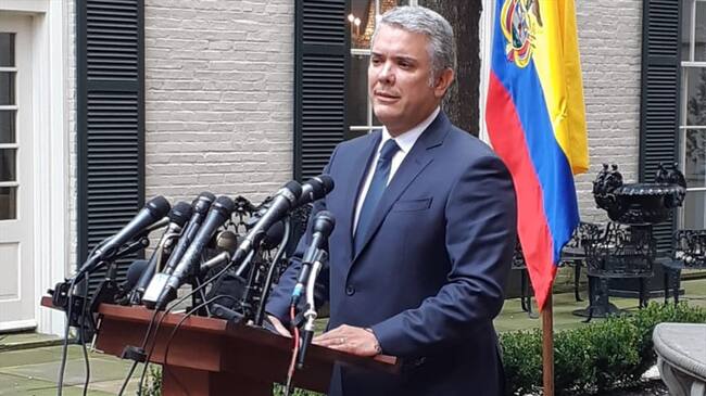Presidente Duque niega que haya enviado delegados a acercamientos con ELN. Foto: Oriana Garcés