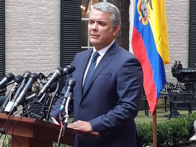 Presidente Duque niega que haya enviado delegados a acercamientos con ELN. Foto: Oriana Garcés