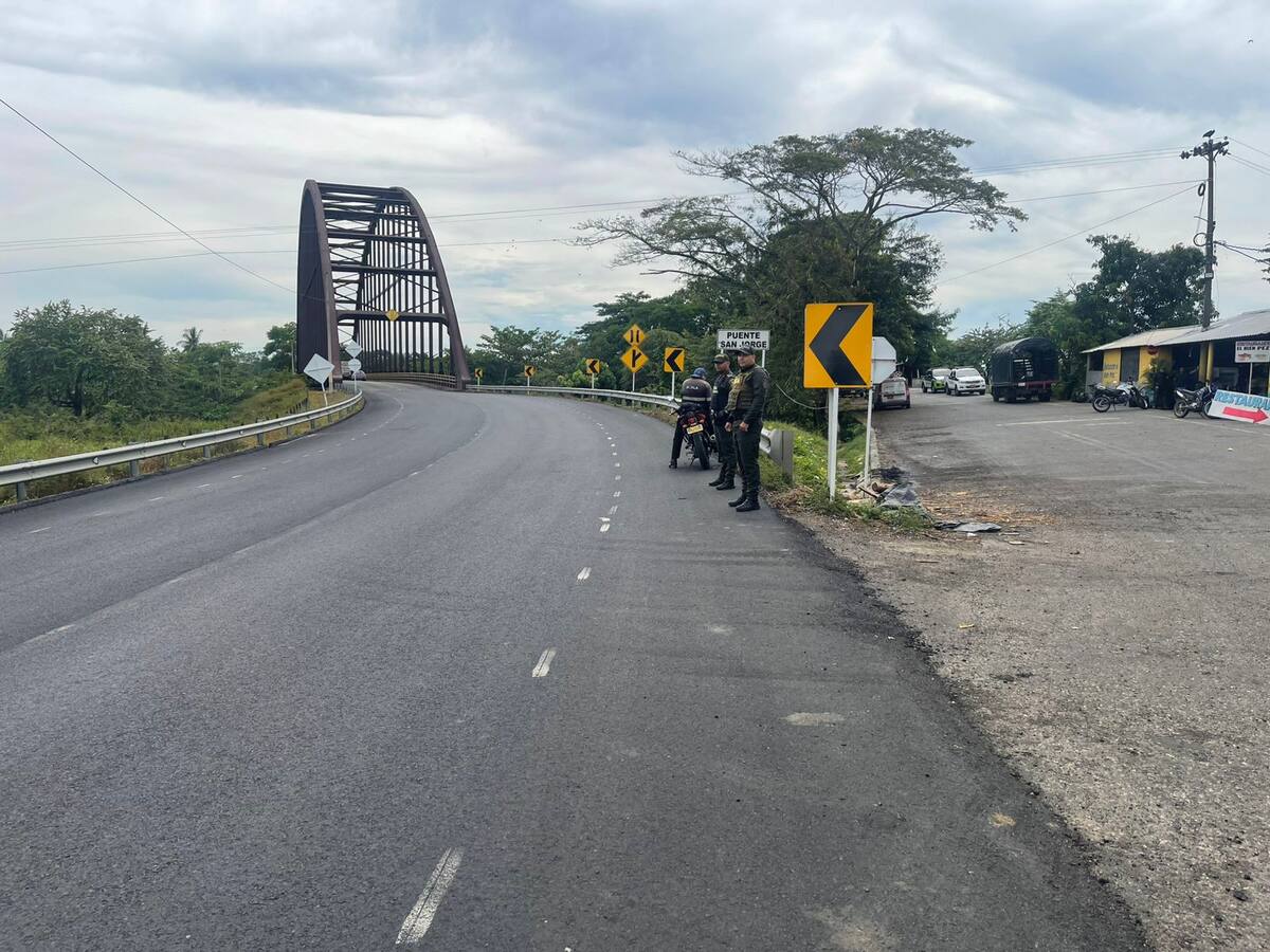Puente San Jorge se mantiene despejado en el departamento de Córdoba