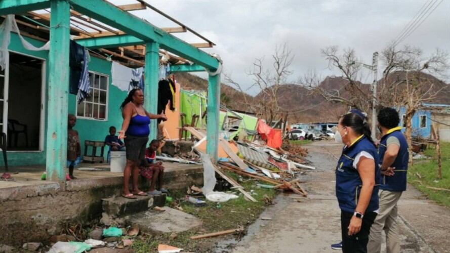 Providencia después del huracán Iota. Foto: Presidencia