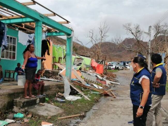 Providencia después del huracán Iota. Foto: Presidencia