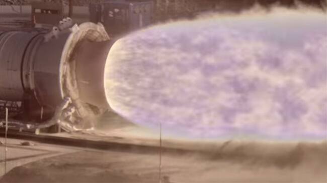 La nueva cámara permite capturar todos los detalles de las llamas que emiten los cohetes durante su lanzamiento. Foto: Nasa / BBC Mundo.
