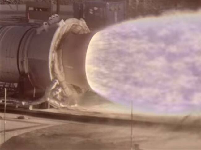La nueva cámara permite capturar todos los detalles de las llamas que emiten los cohetes durante su lanzamiento. Foto: Nasa / BBC Mundo.