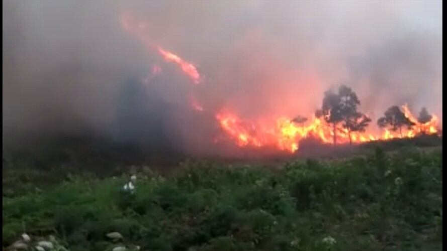 Con este serían tres incendios forestales que se han presentado en las últimas semanas en Norte de Santander. Foto: Cortesía Luis Sánchez