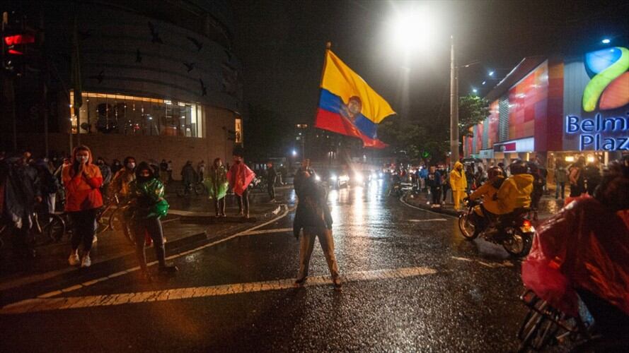 Abusos de la fuerza pública contra manifestantes en el paro nacional. Foto: Getty Images