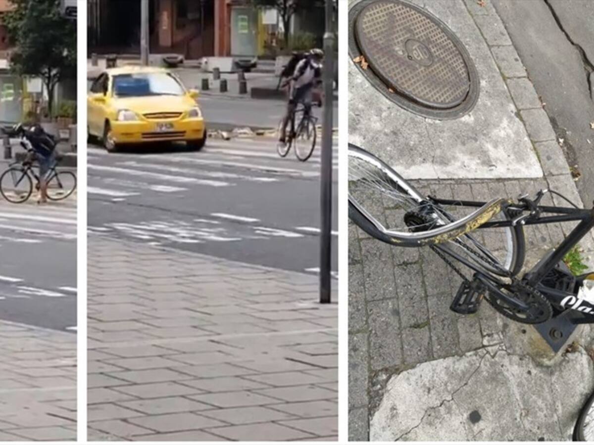 Taxista atropelló a ciclista tras una discusión en la vía