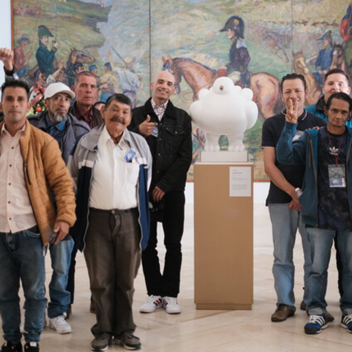 Gustavo Petro celebra la Navidad con grupo de habitantes de calle en Casa de Nariño
