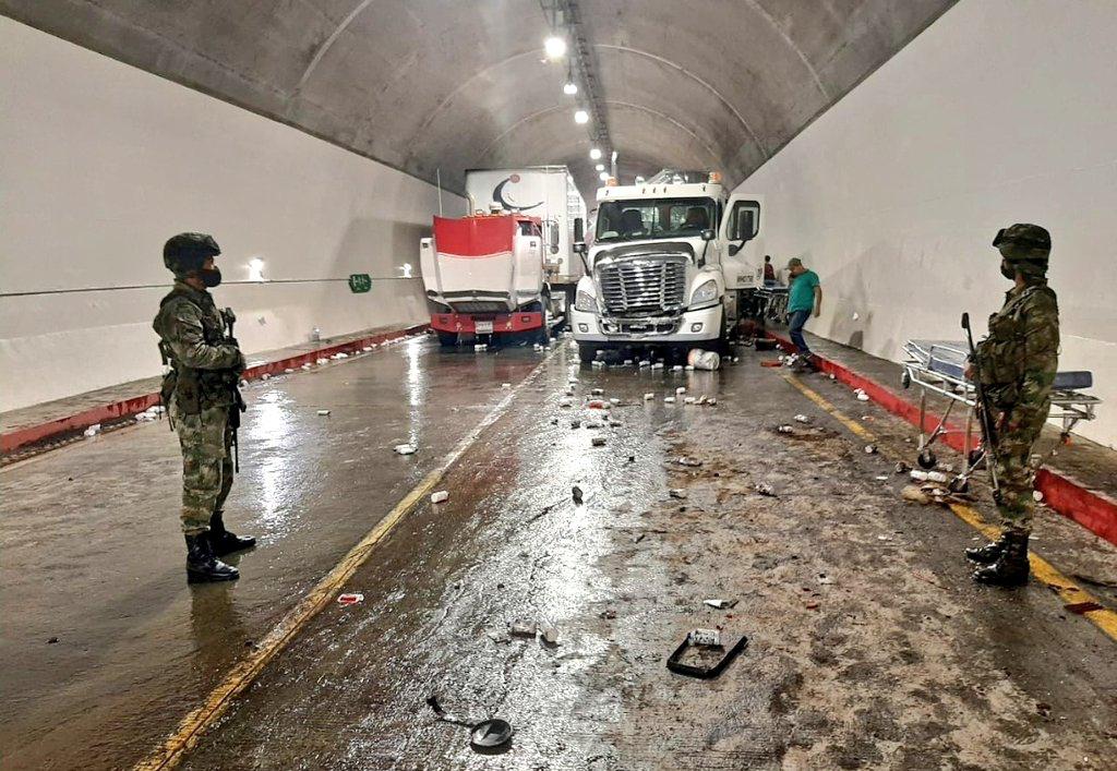 Se registró un accidente en la vía que conduce de Calarcá hacia Cajamarca el pasado 4 de enero