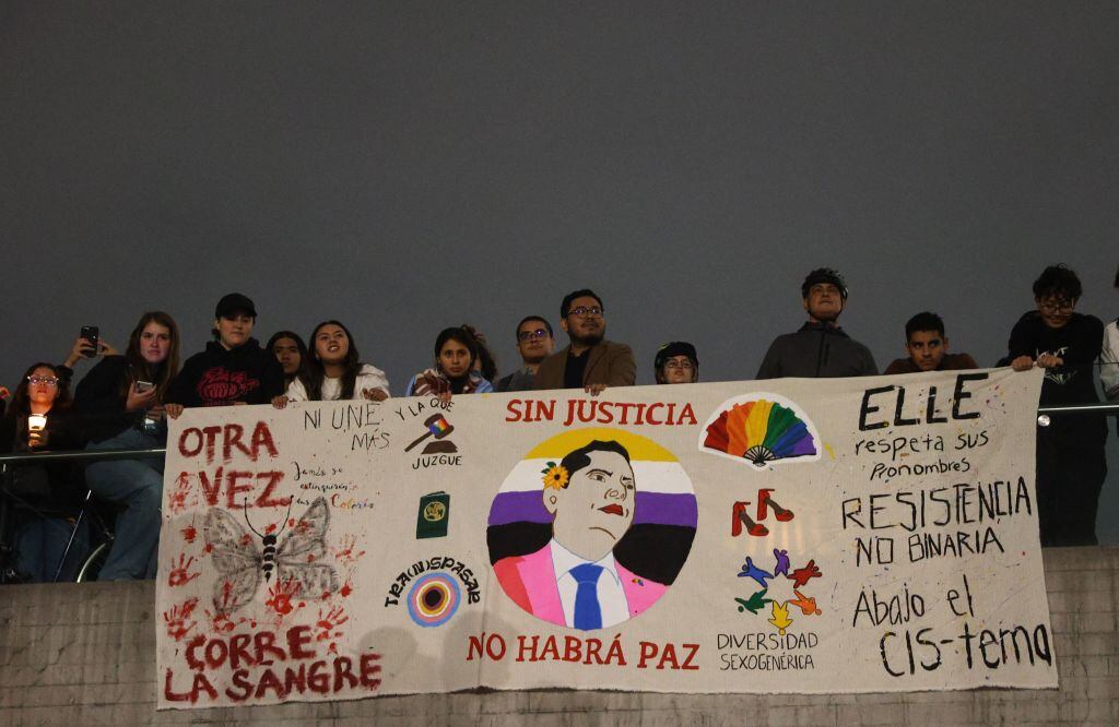 Homenaje a le magistrade Ociel Baena. Foto: Getty Images.