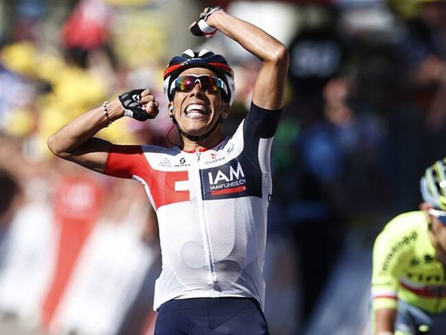 El colombiano Jarlinson Pantano del equipo Iam Cycling. Foto: Agencia EFE