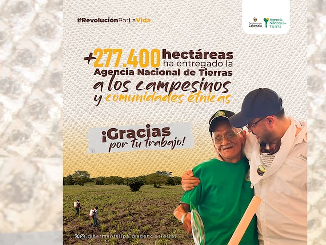 Agencia Nacional de Tierras entrega predio a campesinos de Ayapel para el desarrollo rural