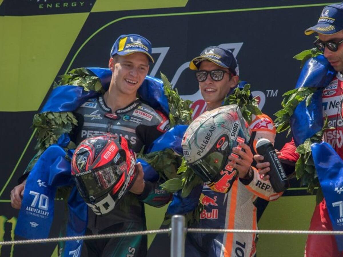 Marc Márquez se volvió a subir al podio 1, esta vez en el Moto GP de Catalunya
