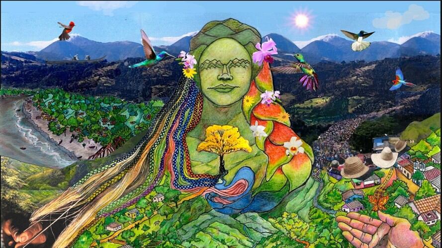 Seis obras murales serán presentadas en una Mesa por la Vida en el Cauca. Foto: Codhes