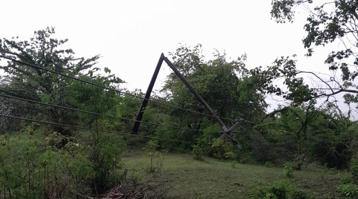 Daños reportados por el paso de un vendaval en el sur del Atlántico / Air-e