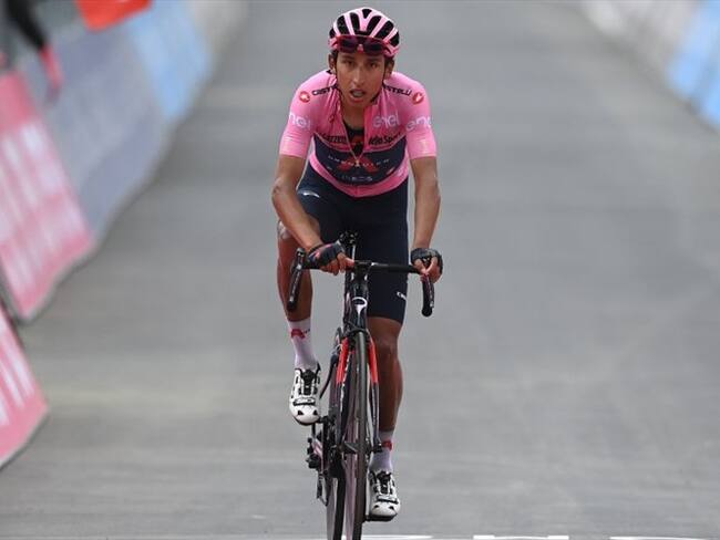 Egan Bernal, muy cerca de ser campeón del Giro de Italia. Foto: Getty Images