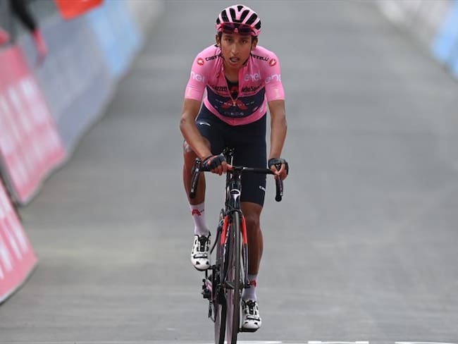 Egan Bernal, muy cerca de ser campeón del Giro de Italia. Foto: Getty Images