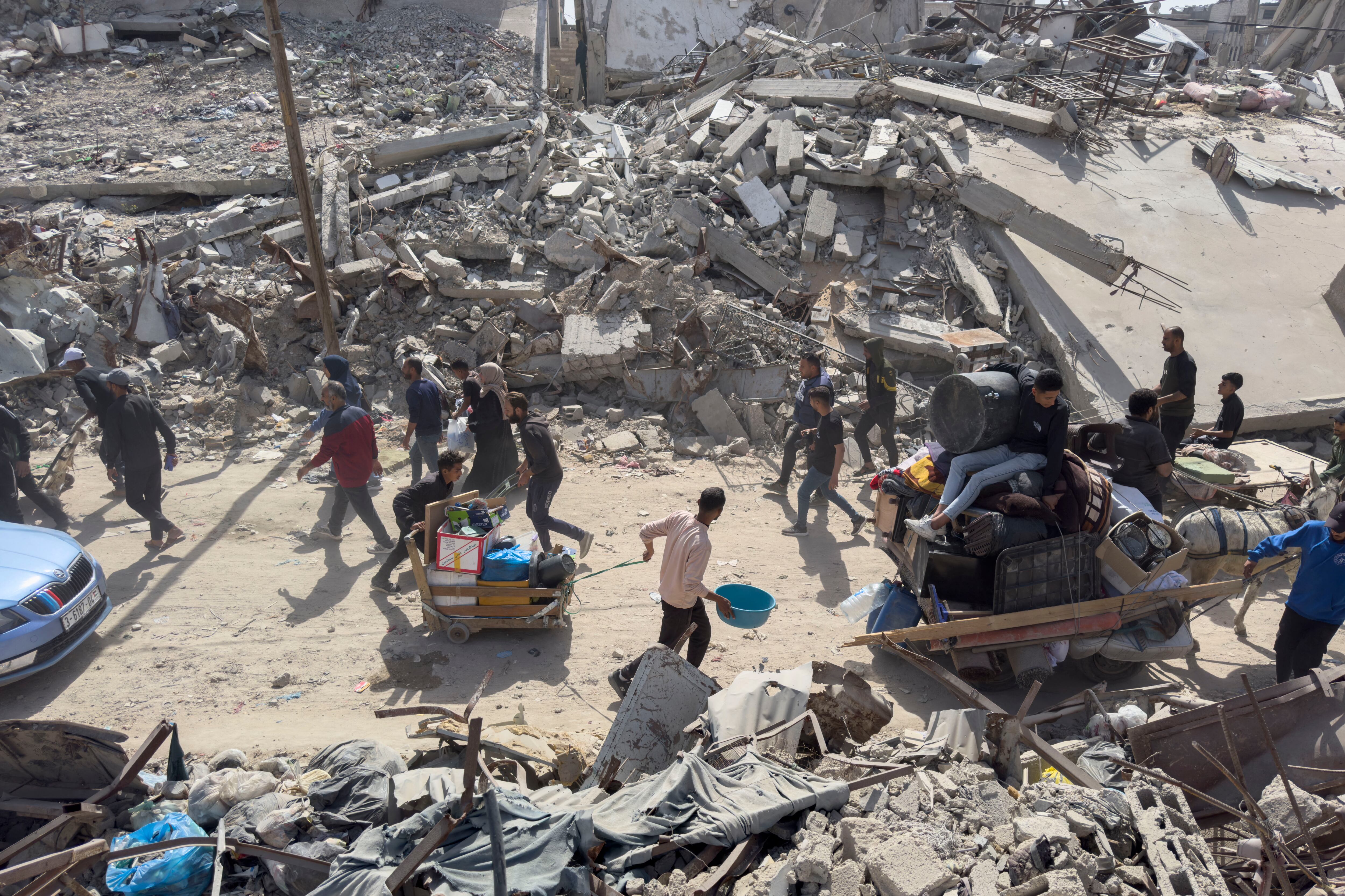 Bombardeo israelí en Gaza. FOTO: EFE/ Ahmad Awad