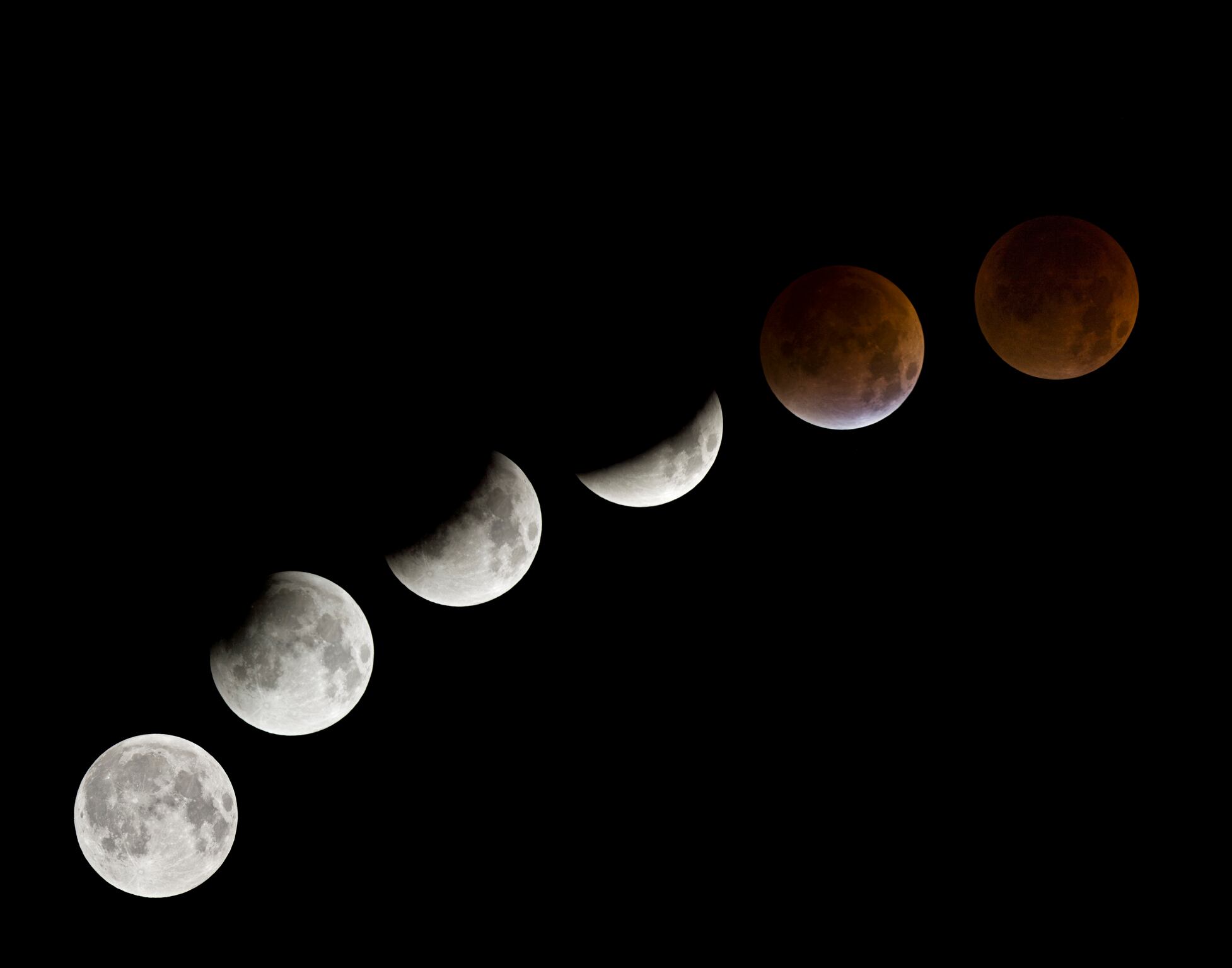 Imagen de referencia de eclipse lunar. Foto: Getty Images