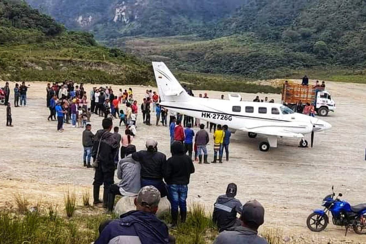 El aeródromo se creó con fines turísticos para potenciar la llegada de visitantes al oriente de la región caucana. Crédito: Red de Apoyo Cauca. 