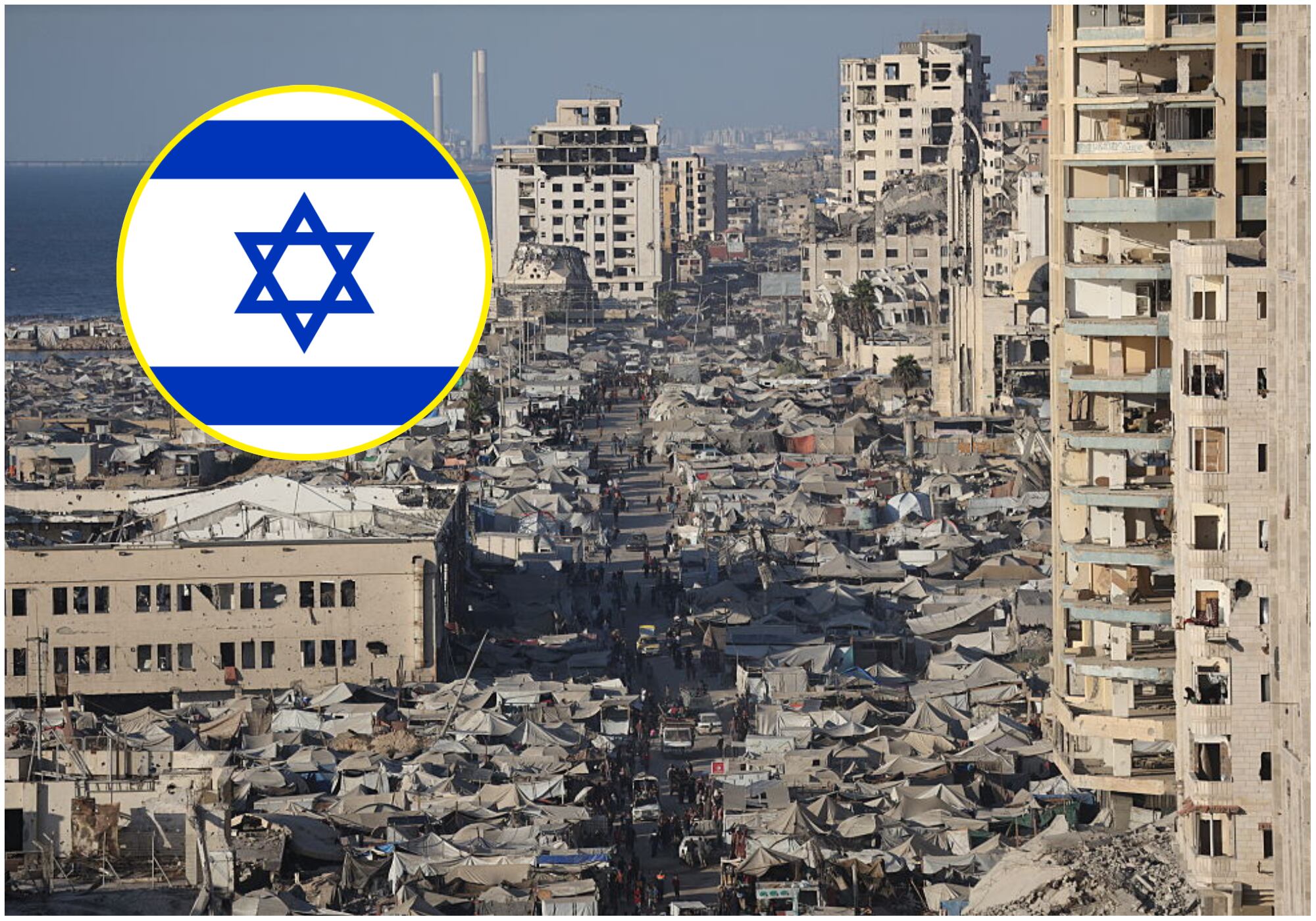 Israel clasificó como “zona de combate peligrosa” a toda la ciudad de Gaza. Foto: Getty Images.