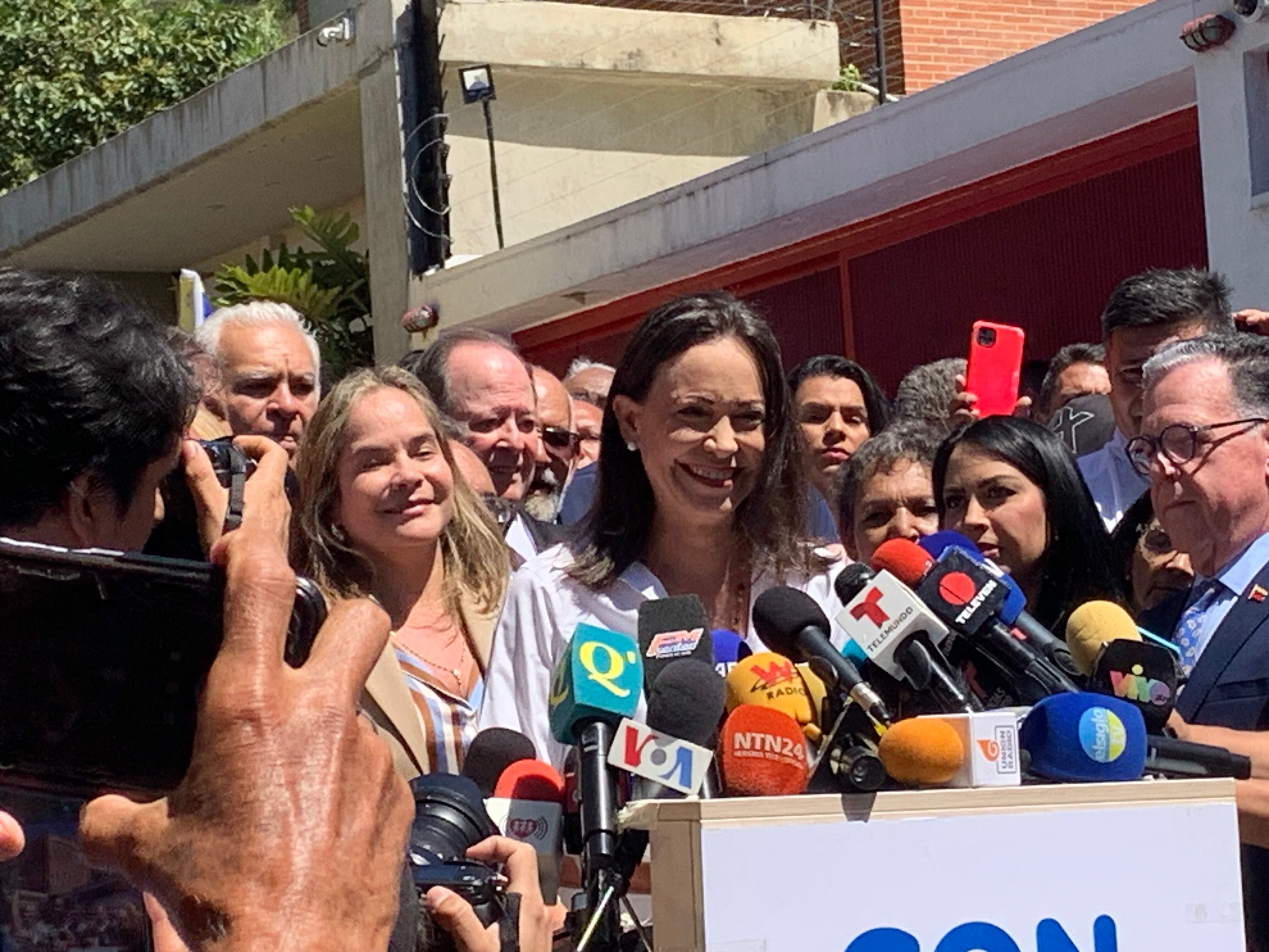 Candidata presidencial de la oposición venezolana, María Corina Machado | Foto:  W RADIO / Gabriela González.