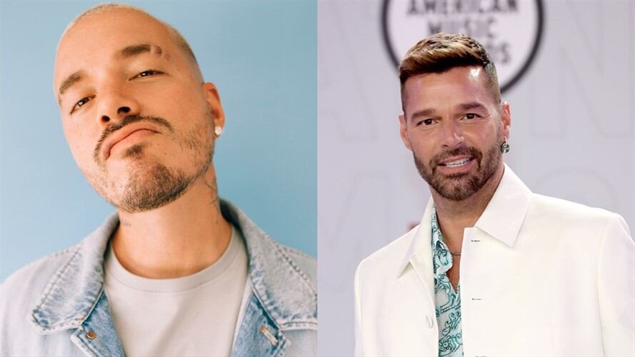 El artista urbano colombiano J Balvin elogió fotografía del cantante y actor puertorriqueño Ricky Martín. Foto: Colprensa/Getty Images- Telemundo