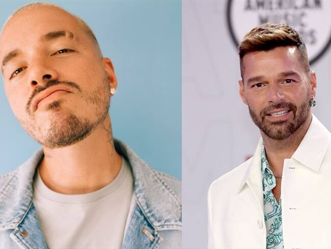 El artista urbano colombiano J Balvin elogió fotografía del cantante y actor puertorriqueño Ricky Martín. Foto: Colprensa/Getty Images- Telemundo