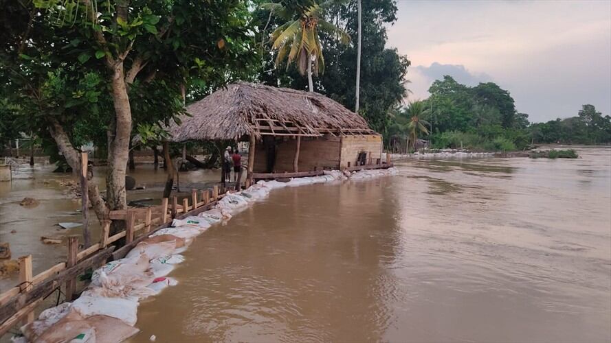 Más de 3.000 familias están en riesgo de inundaciones en Córdoba. Foto: Alcaldía Lorica.