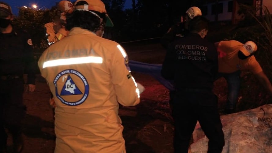 Avalancha en Piedecuesta. . Foto: Suministrada.