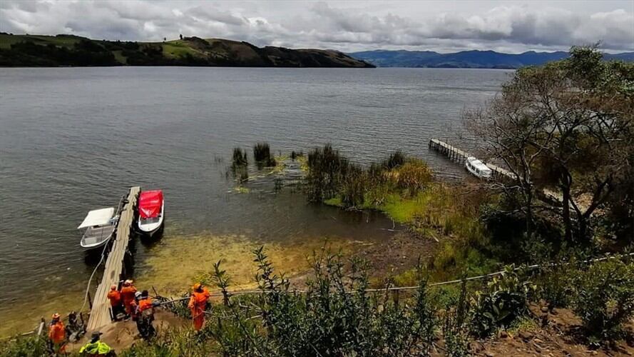 El Lago de Tota provee agua a más de 270 mil habitantes de seis municipios de Boyacá.. Foto: Corpoboyacá