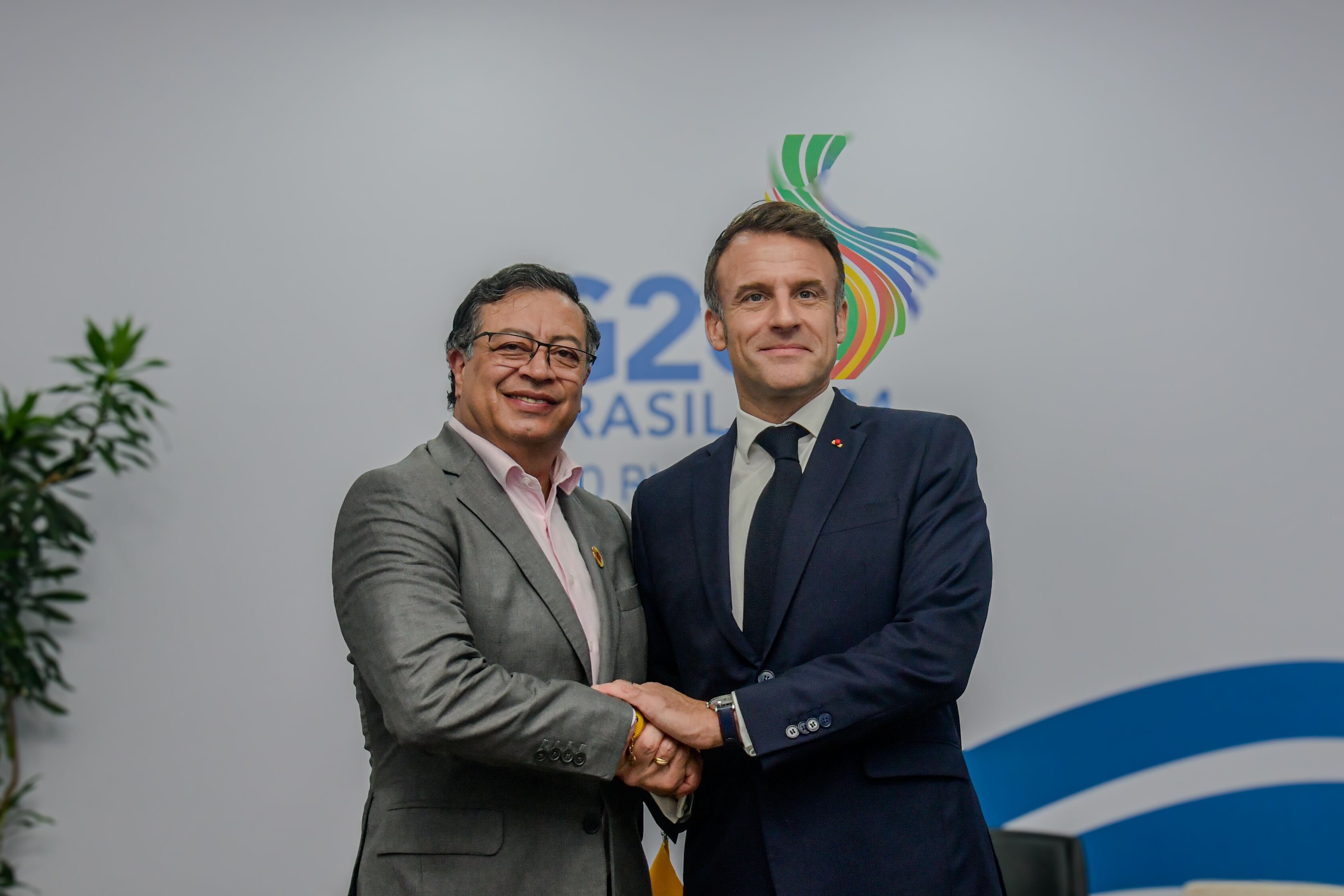 Petro y Macron en el G20 // Foto: Presidencia