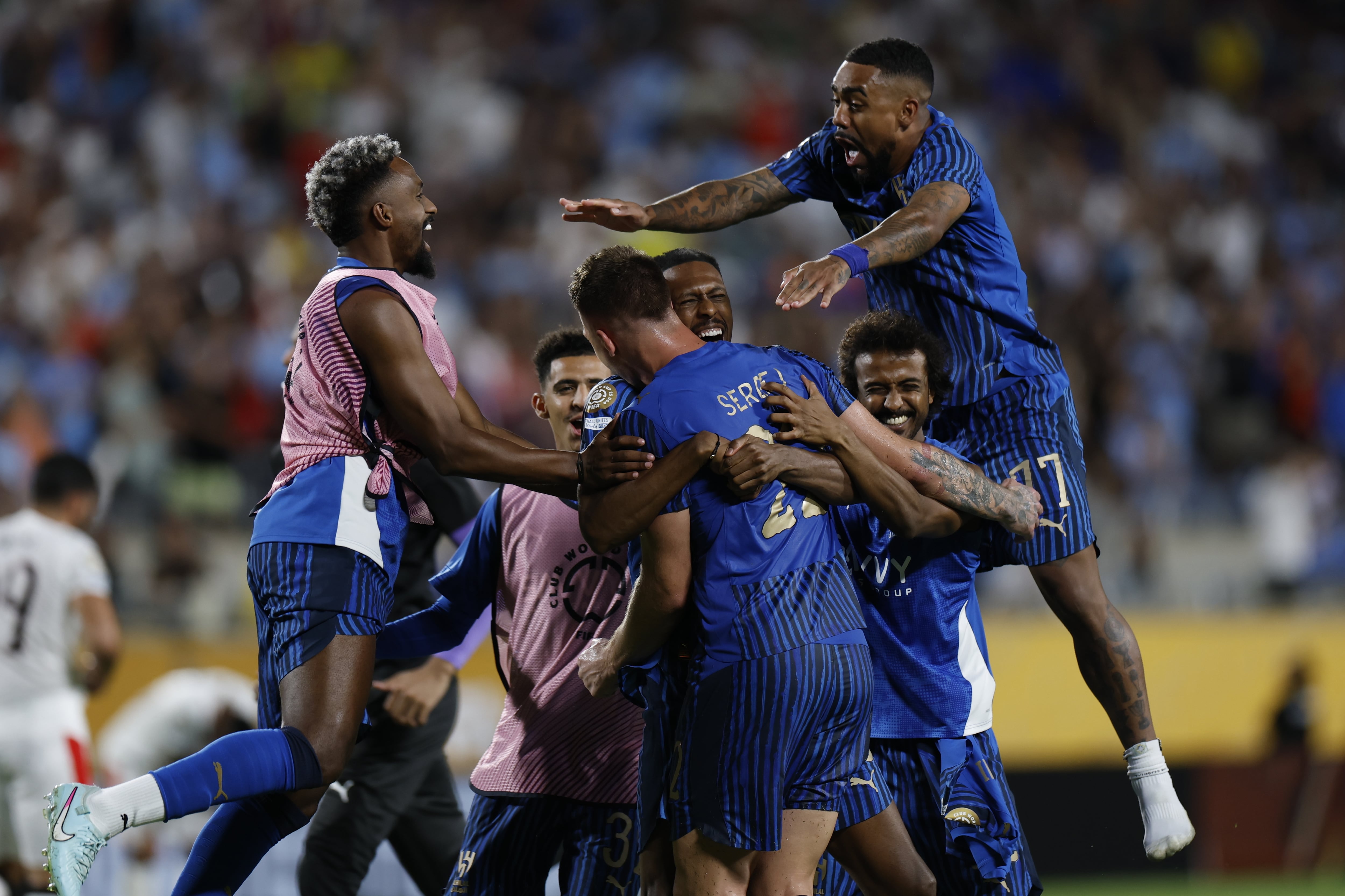 Al HIlal derrotó 4-3 al Manchester City y lo eliminó del Mundial de Clubes. Foto: EFE/EPA/MIGUEL RODRIGUEZ