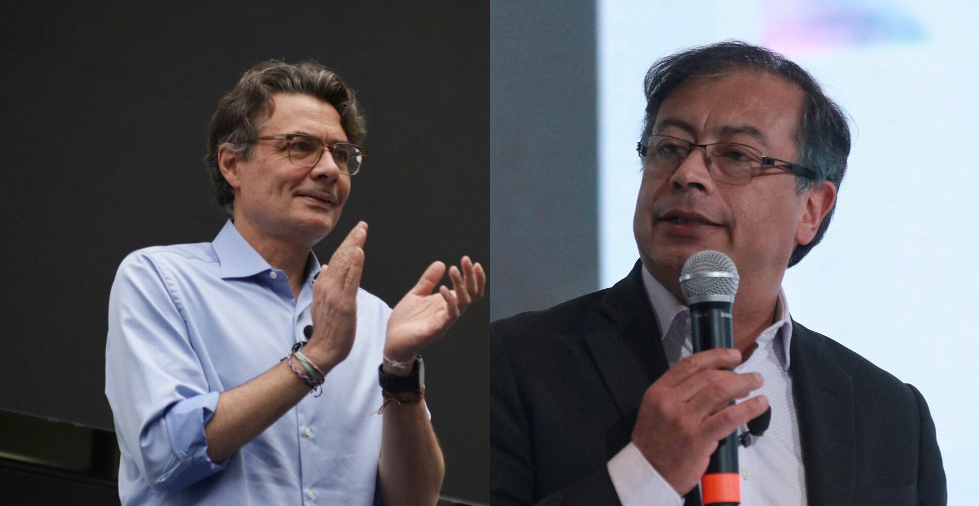 Alejandro Gaviria y Gustavo Petro. Foto: Colprensa.