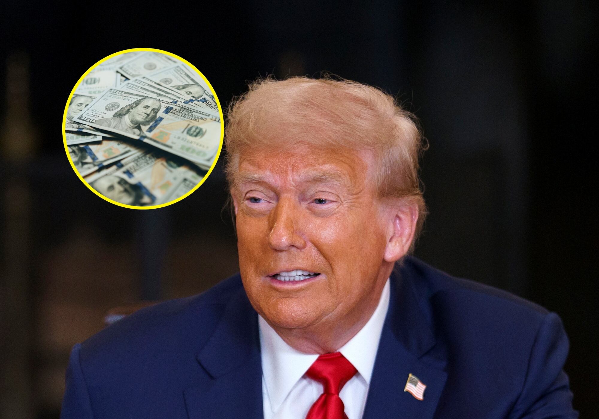 Donald Trump reclama 230 millones de dólares por investigaciones federales en su contra. Foto: Getty Images/ EFE.