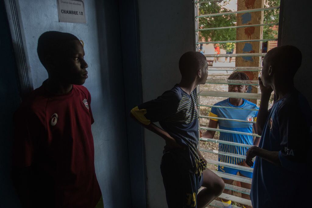 Menores en Haití. (Foto: PIERRE MICHEL JEAN/AFP via Getty Images)