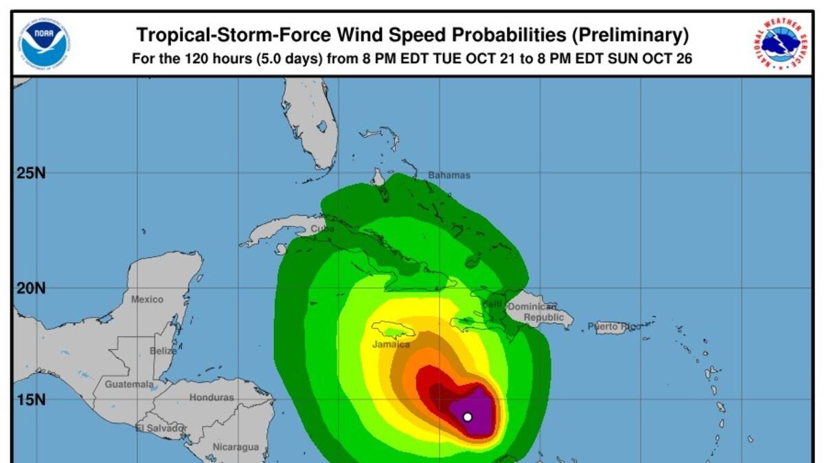 Activan puesto de mando unificado en zonas costeras del Atlántico por tormenta Melissa